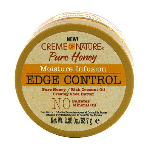 Creme Of Nature Pure Honey Moisture Infusion Edge Control Gel, 2.25 Oz